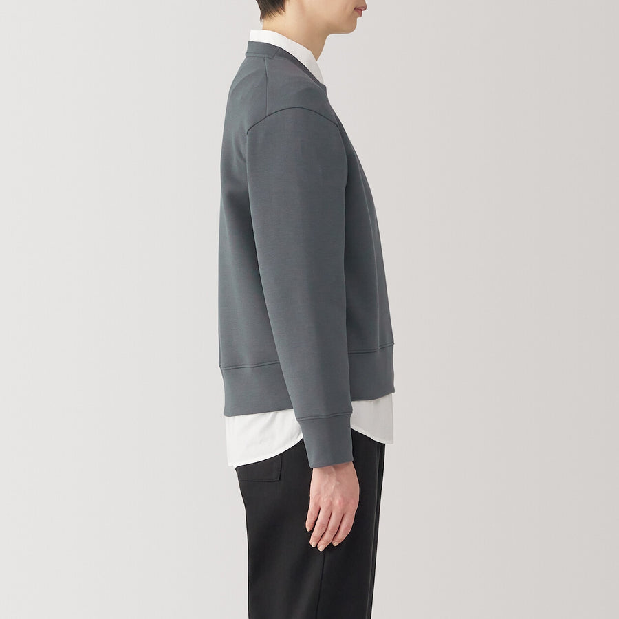 W's Double knitted Crew neck SweatshirtBlackXS