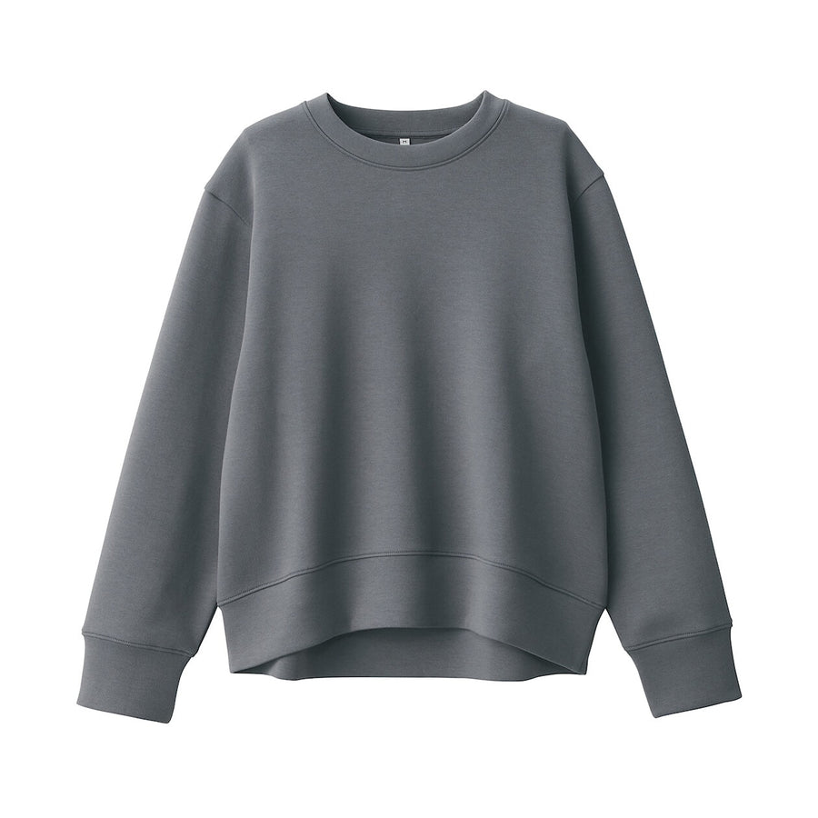 W's Double knitted Crew neck SweatshirtBlackXS