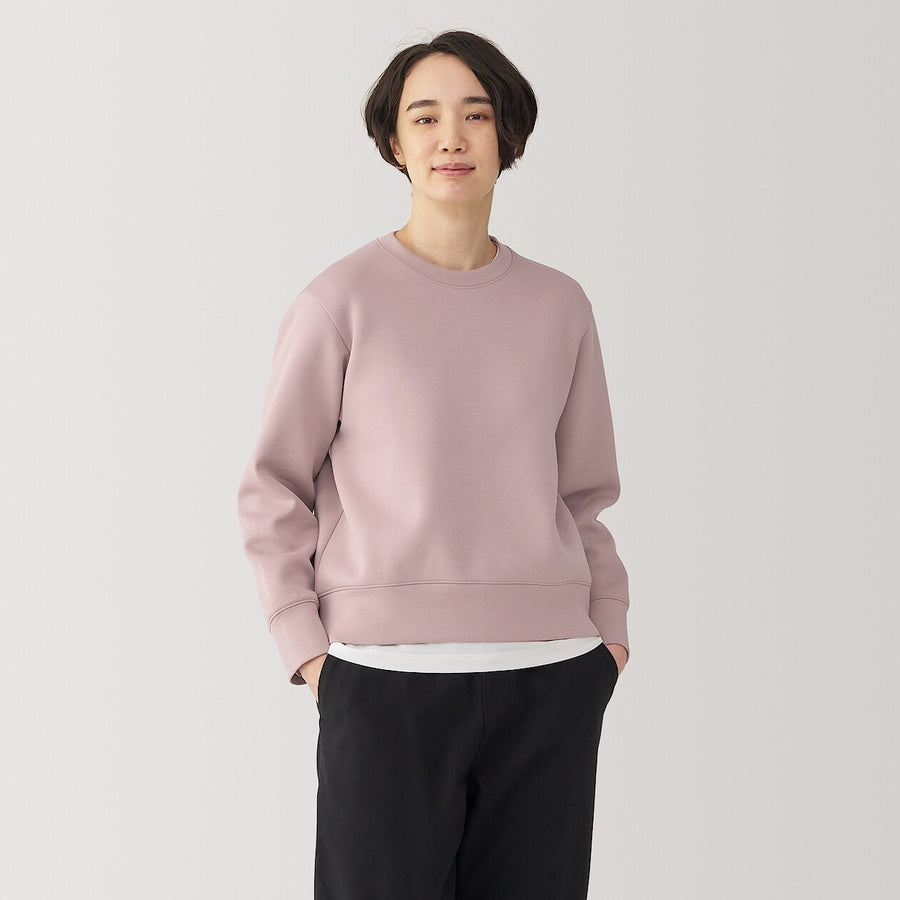 W's Double knitted Crew neck SweatshirtBlackXS