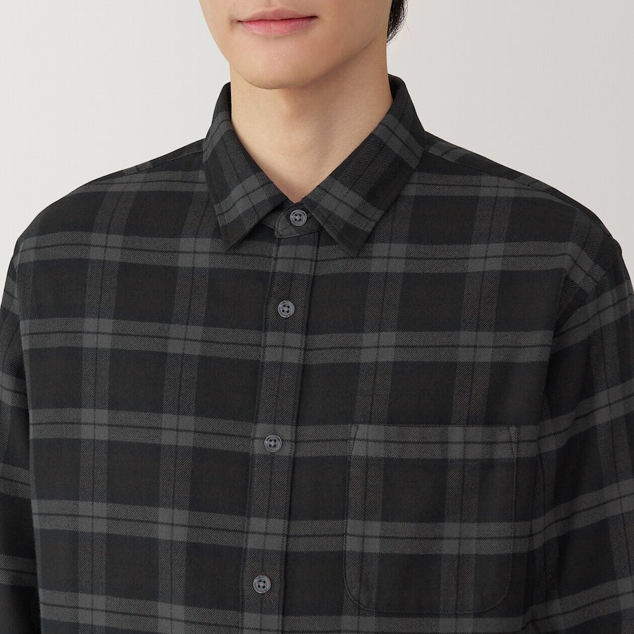 M's Flannel L/S Shirt Off WhiteXS