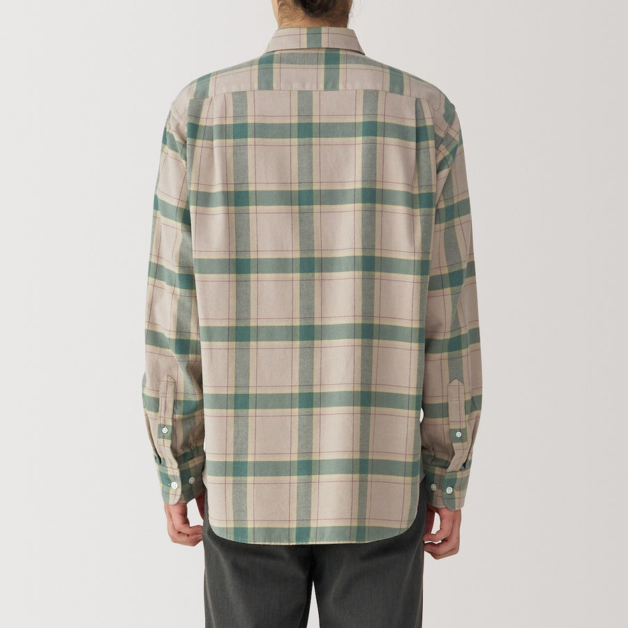 M's Flannel L/S Shirt Off WhiteXS