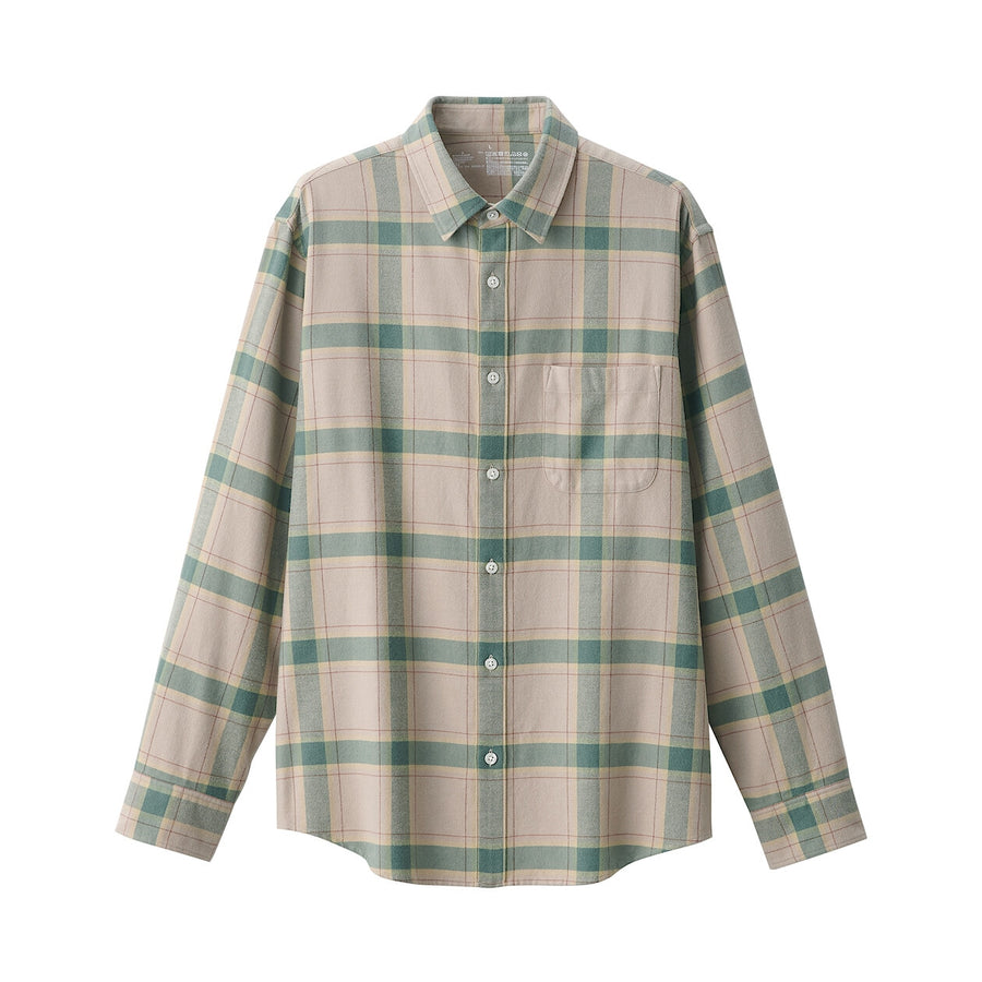 M's Flannel L/S Shirt Off WhiteXS