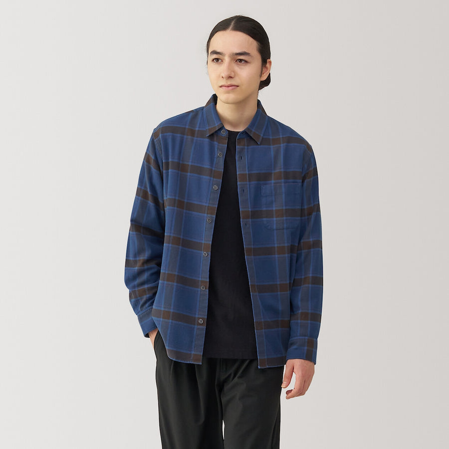 M's Flannel L/S Shirt Off WhiteXS