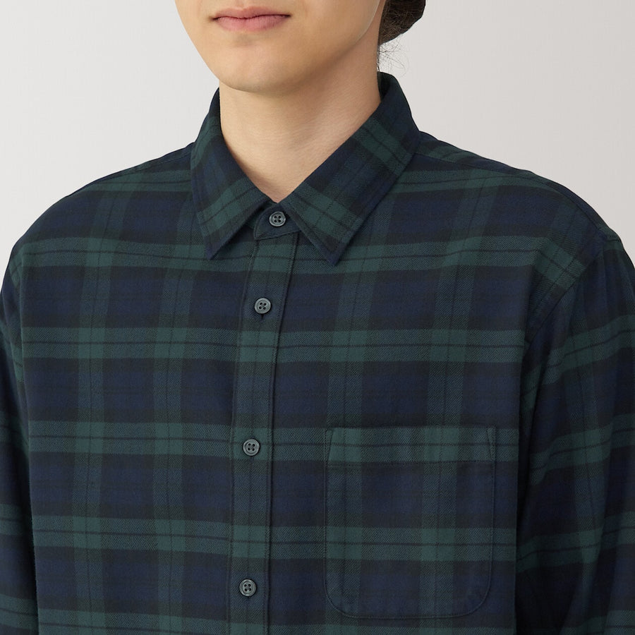 M's Flannel L/S Shirt Off WhiteXS