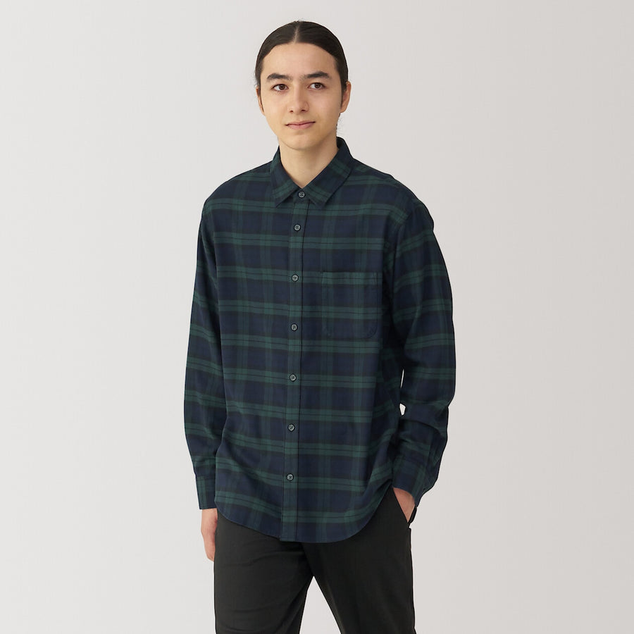 M's Flannel L/S Shirt Off WhiteXS