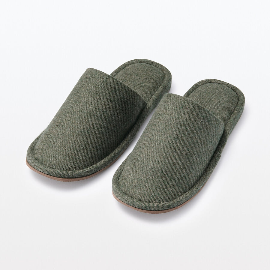 EITHER-FOOT FLANNEL SLIPPERS 24AW