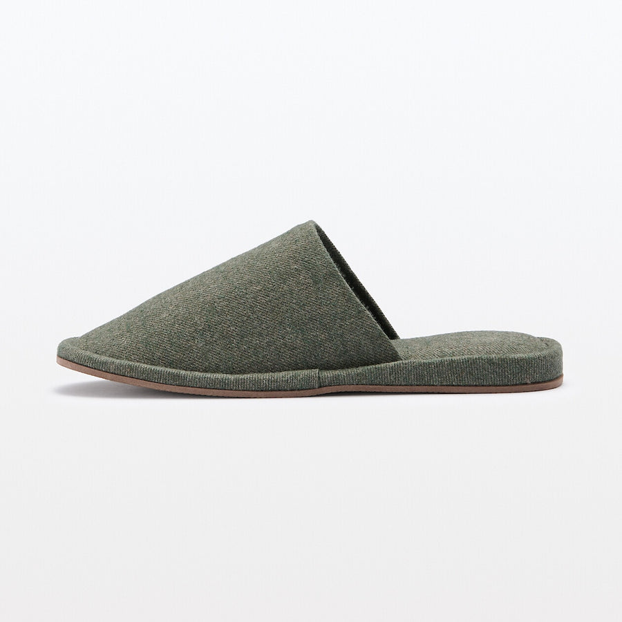 EITHER-FOOT FLANNEL SLIPPERS 24AW