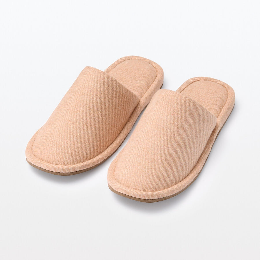 EITHER-FOOT FLANNEL SLIPPERS 24AW