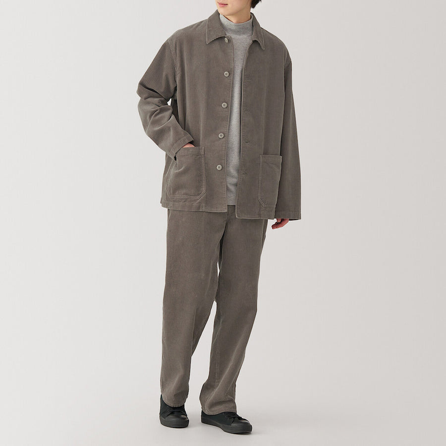 Kapok Blend Corduroy Wide Pants