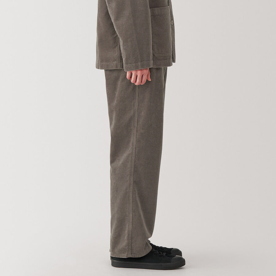 Kapok Blend Corduroy Wide Pants