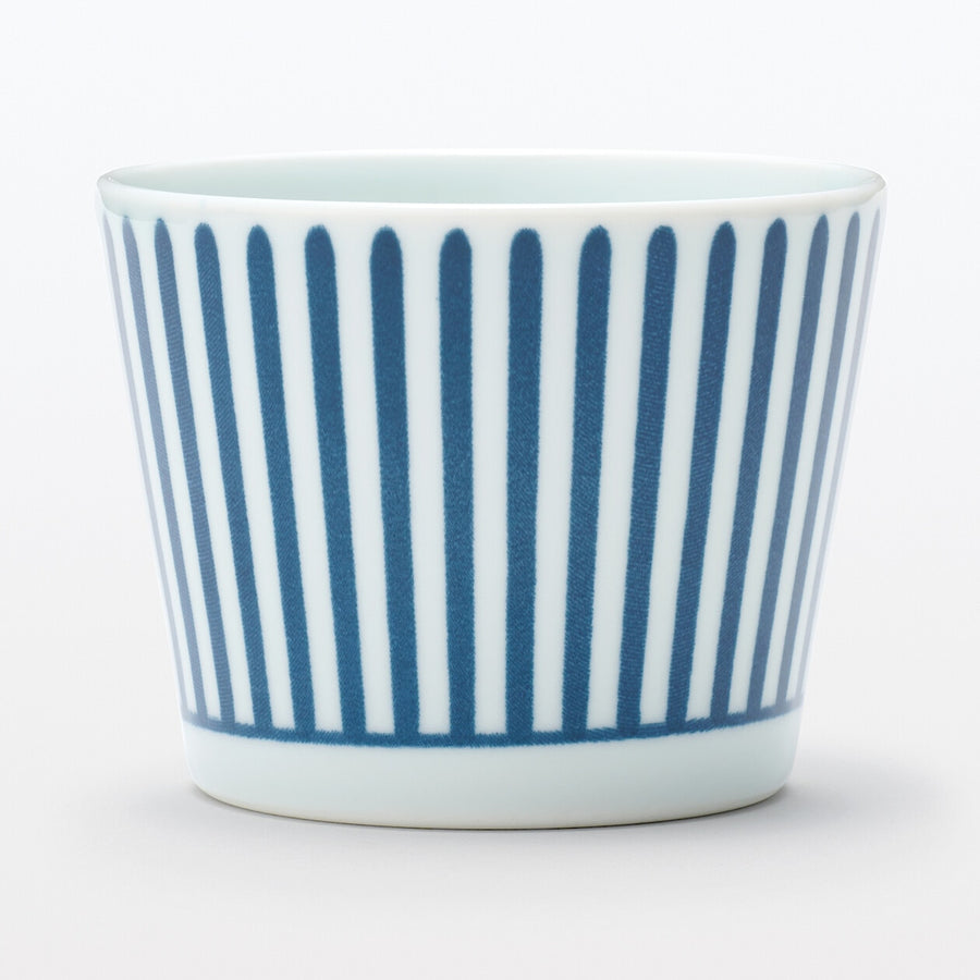 Hasami ware Noodle soup cup - Stripes