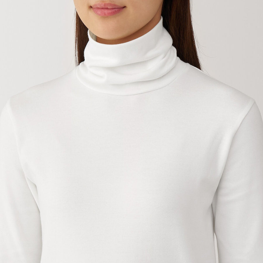 W's Brushed ribbed Turtle neck L/S T-shirtBlackXS