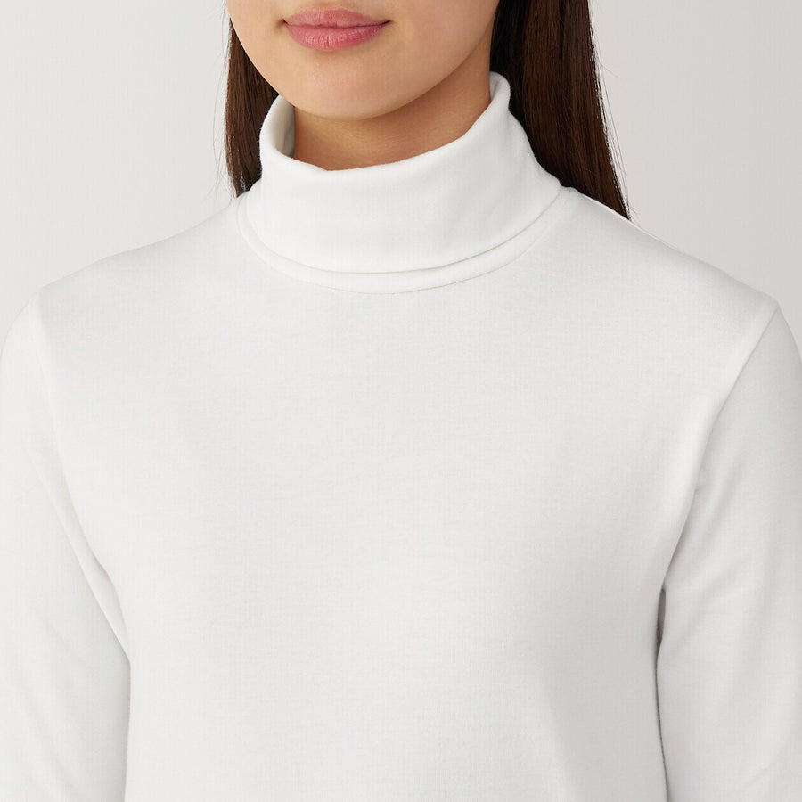 W's Brushed ribbed Turtle neck L/S T-shirtBlackXS