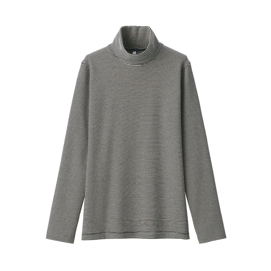 W's Brushed ribbed Turtle neck L/S T-shirtBlackXS