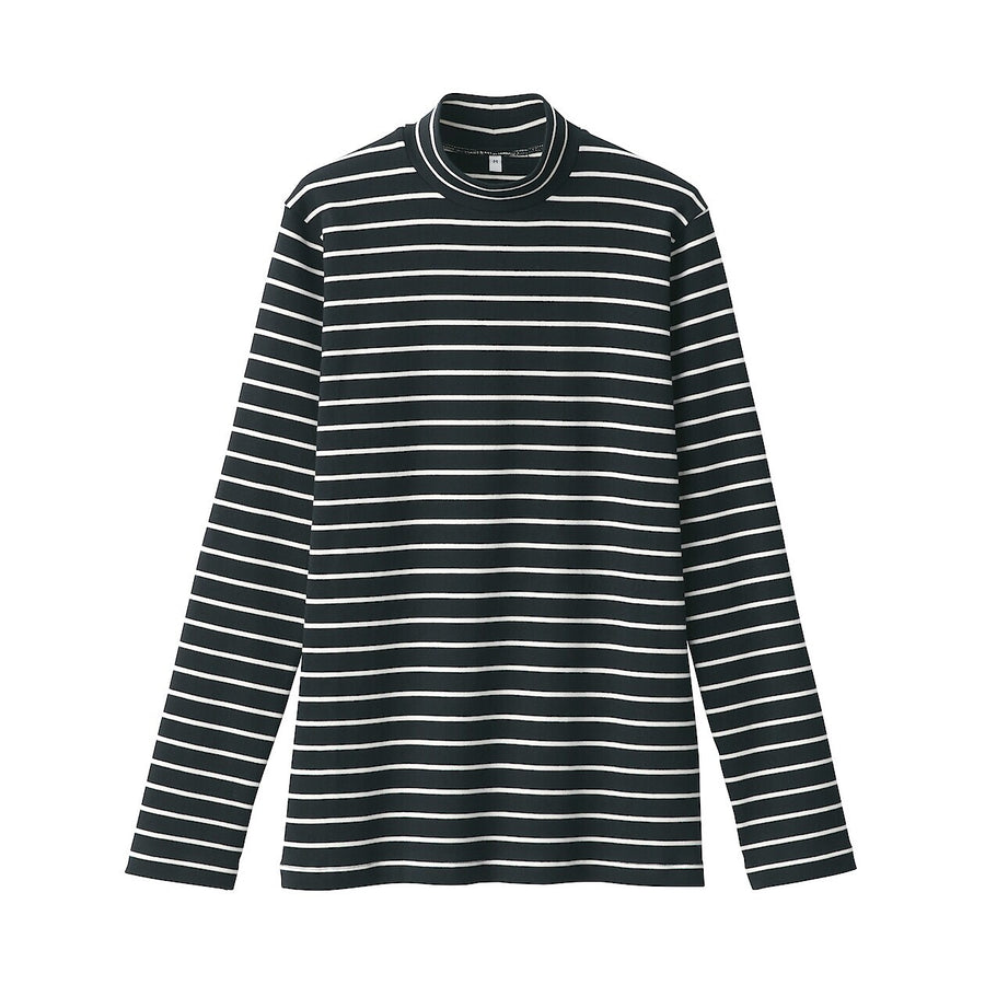 W's Brushed ribbed High neck L/S T-shirtBlackXS