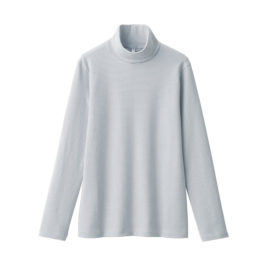 W's Brushed ribbed Turtle neck L/S T-shirtBlackXS