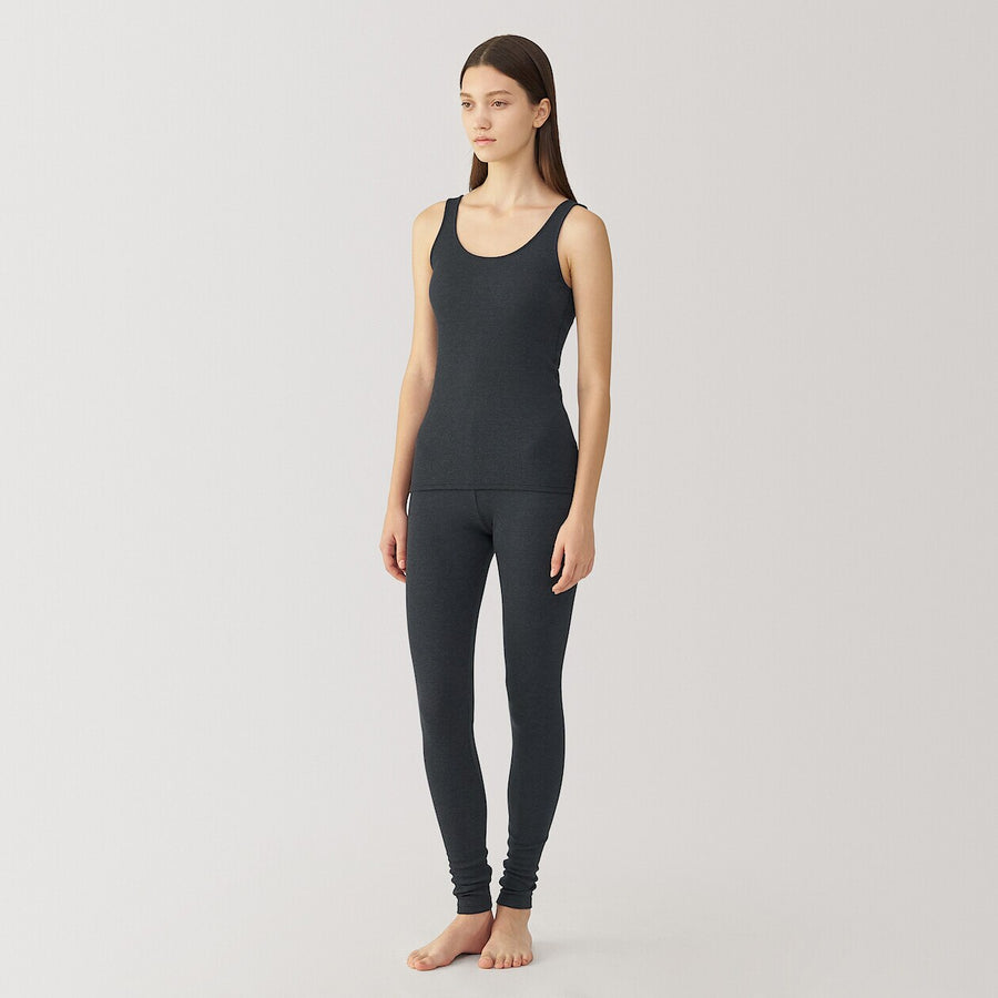 Women's lyocell silk rib leggingsOff WhiteS