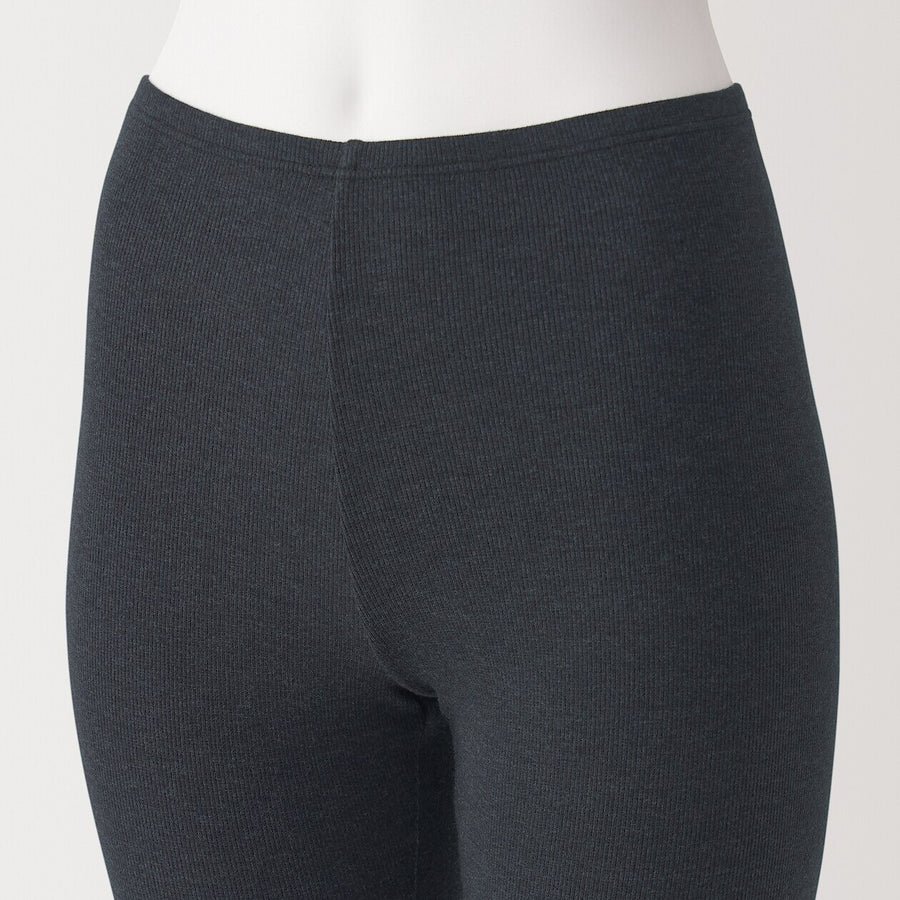 Women's lyocell silk rib leggingsOff WhiteS