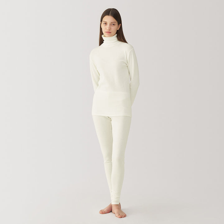 W's cotton cashmere turtleneck T-shirts Off WhiteS