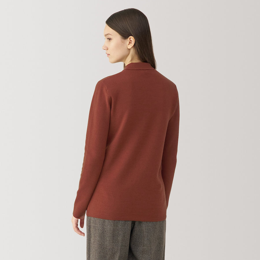 W's double face knit shirt BlackS