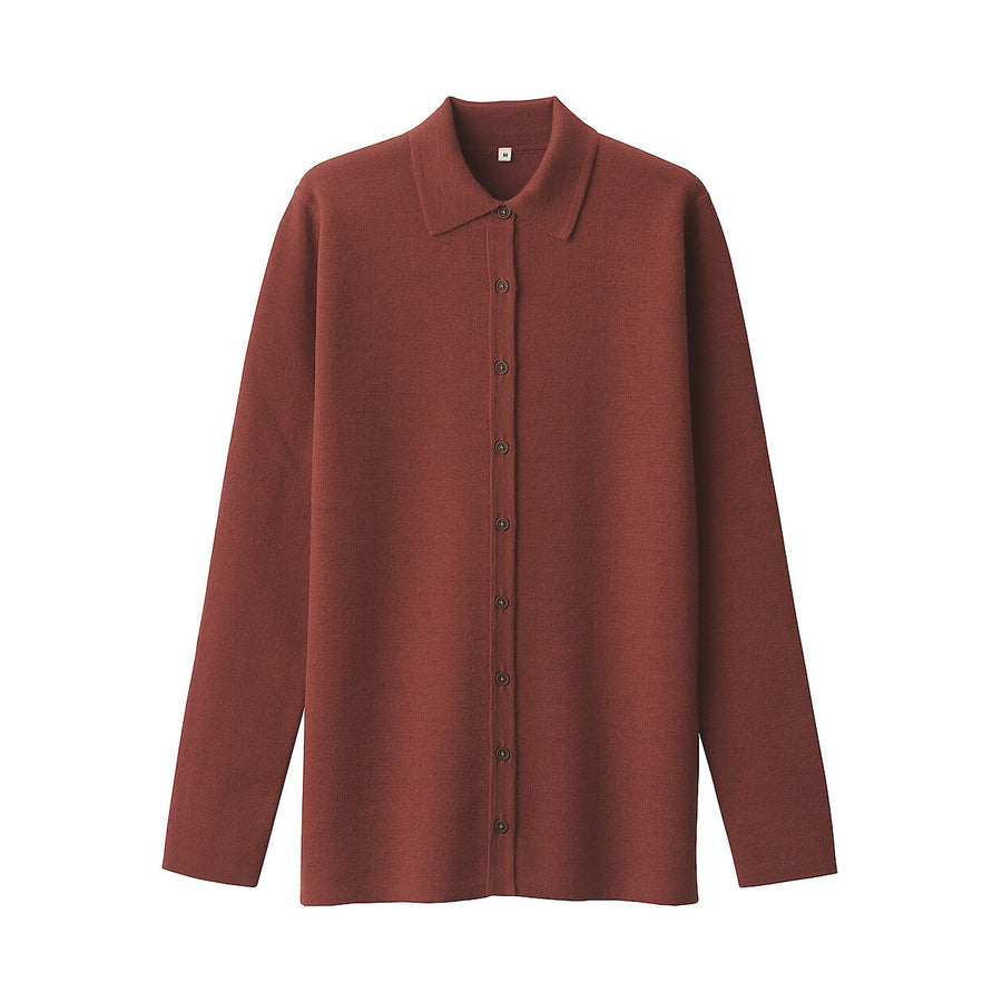 W's double face knit shirt BlackS