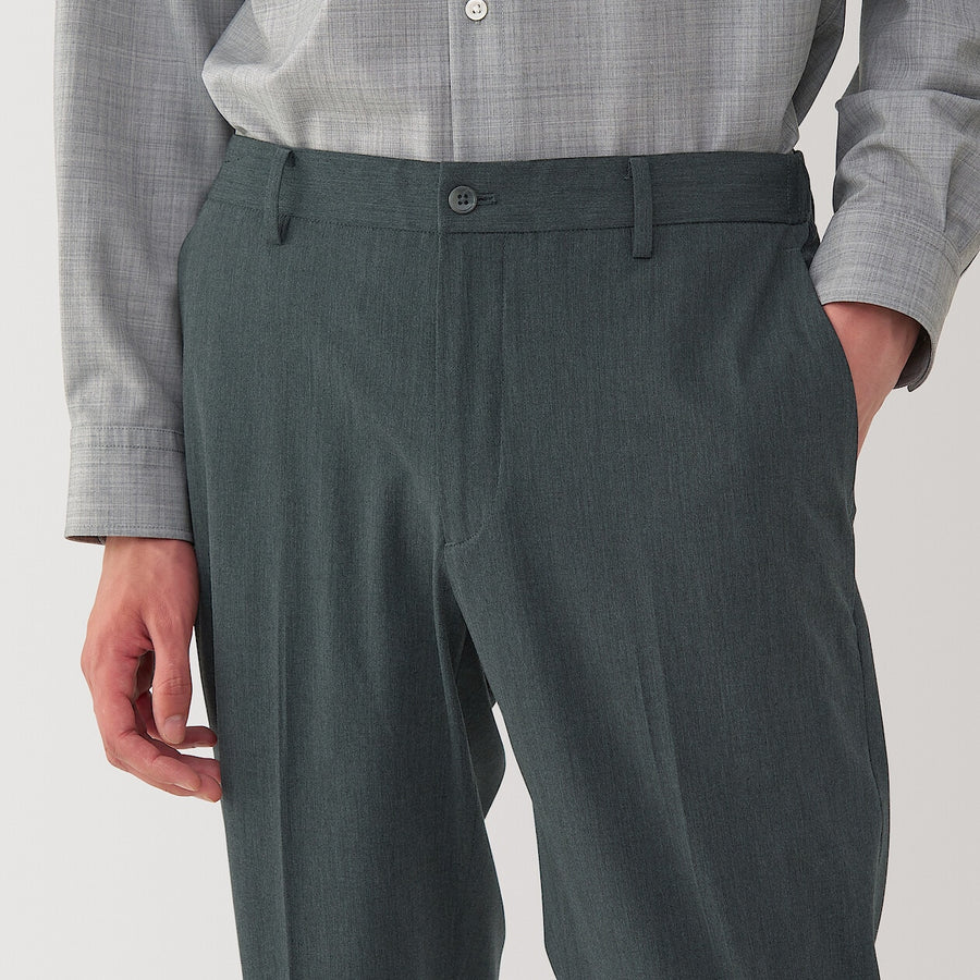 Men's stretch straight pants Charcoal GreyS