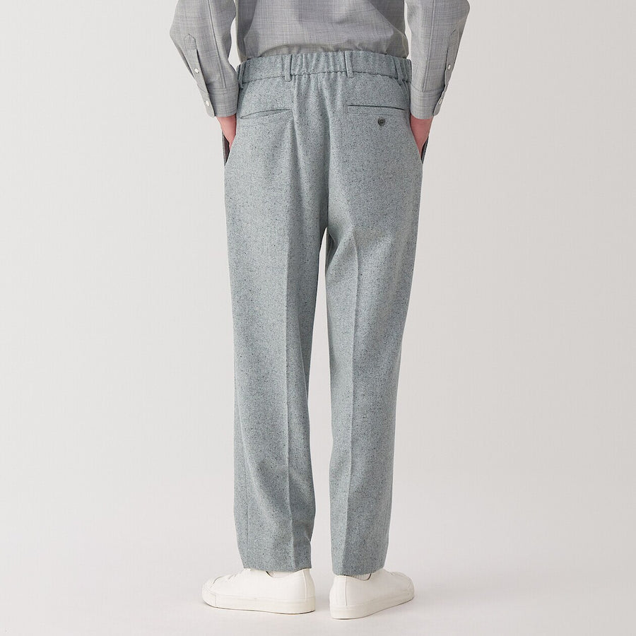 M's cashmere blended pleated pants Light GreyS