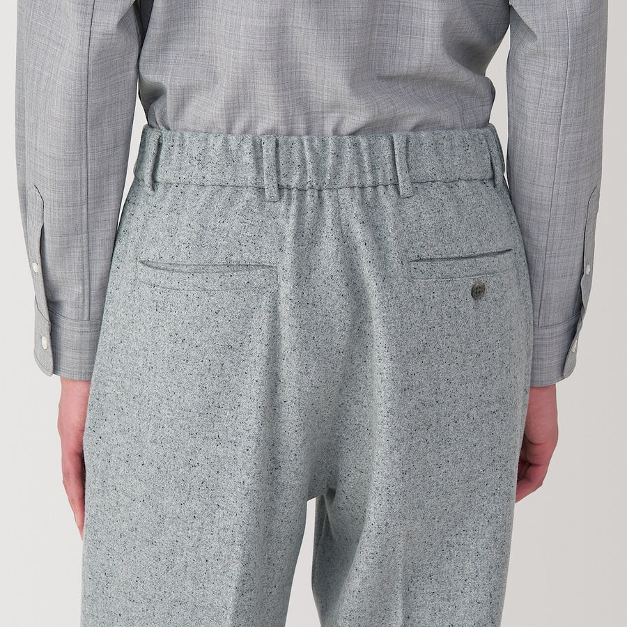 M's cashmere blended pleated pants Light GreyS