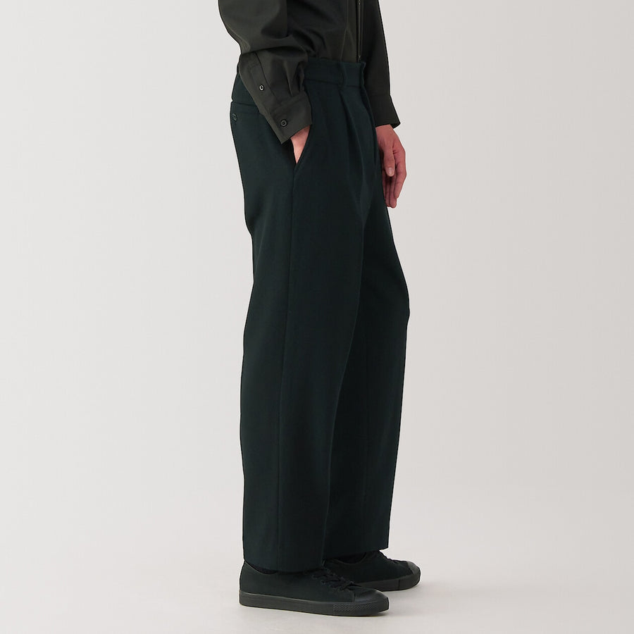 M's cashmere blended pleated pants Light GreyS