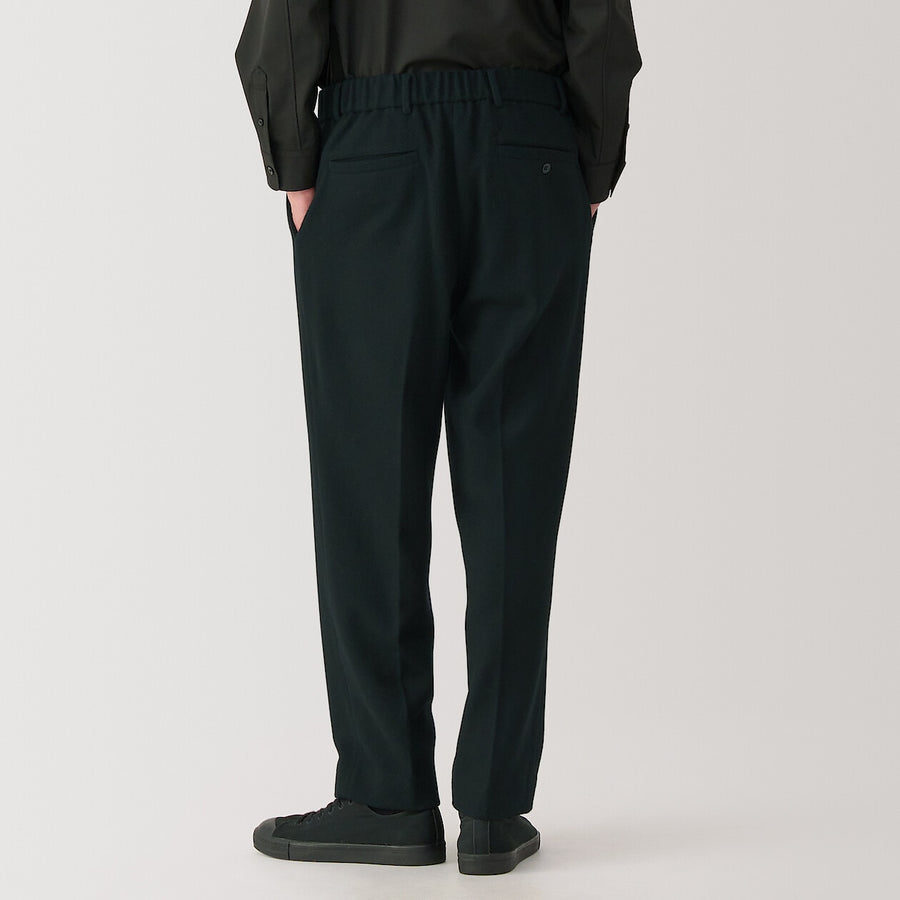 M's cashmere blended pleated pants Light GreyS