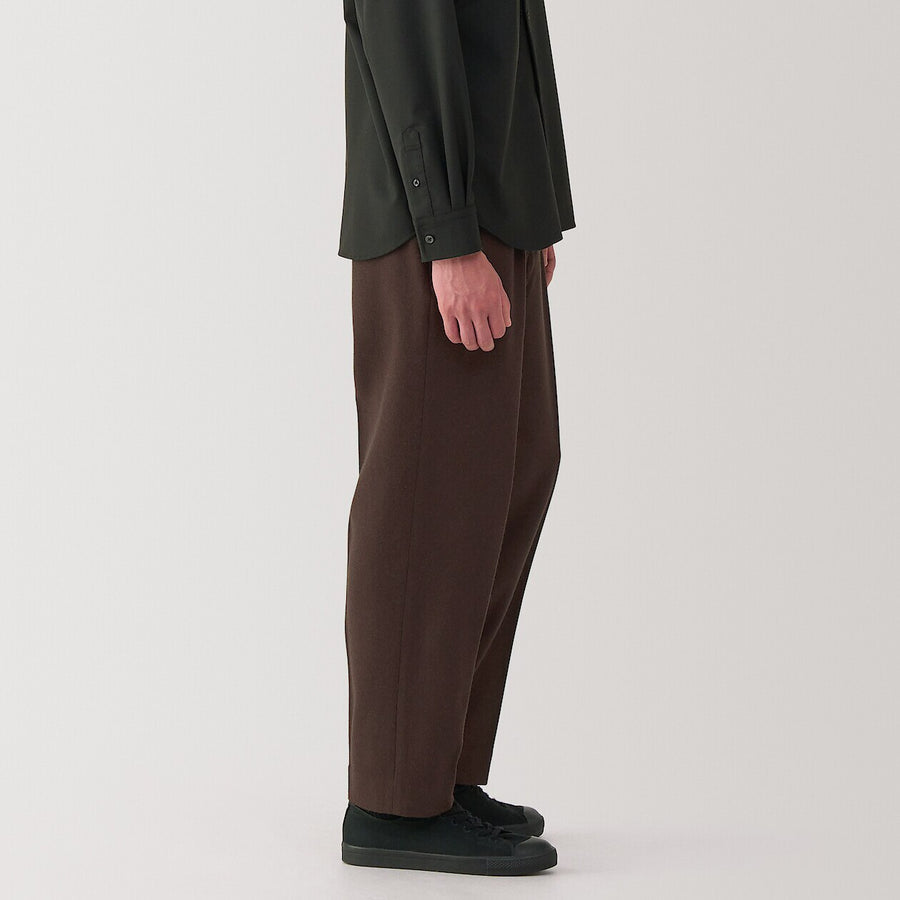 M's cashmere blended pleated pants Light GreyS