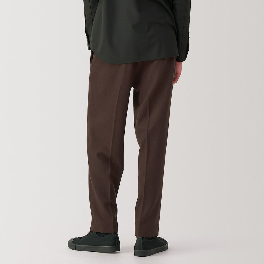 M's cashmere blended pleated pants Light GreyS
