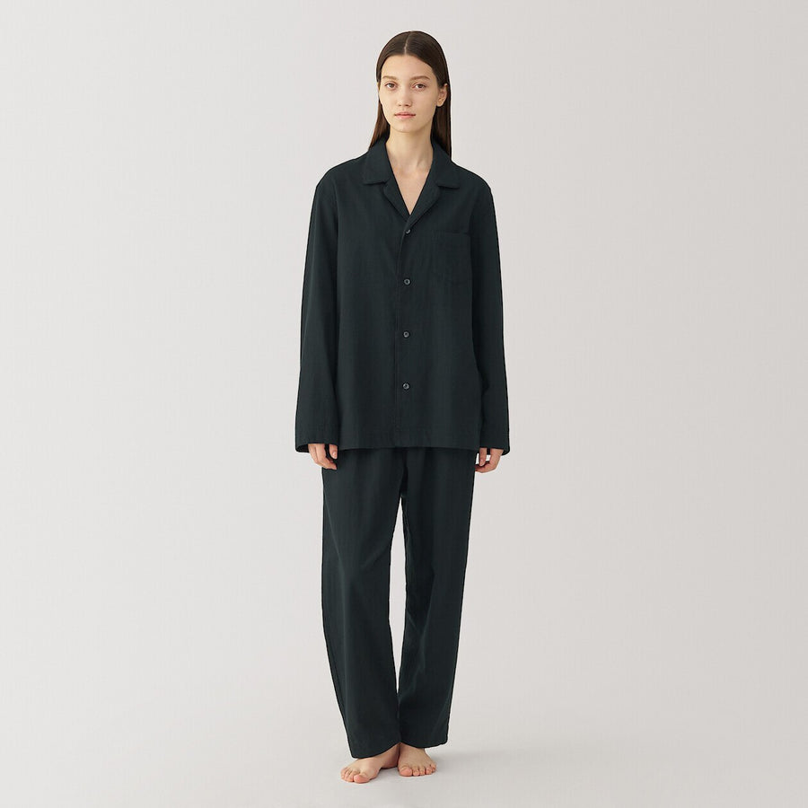 Unisex Indian hand-songilized hand-woven pajamas BlackXS