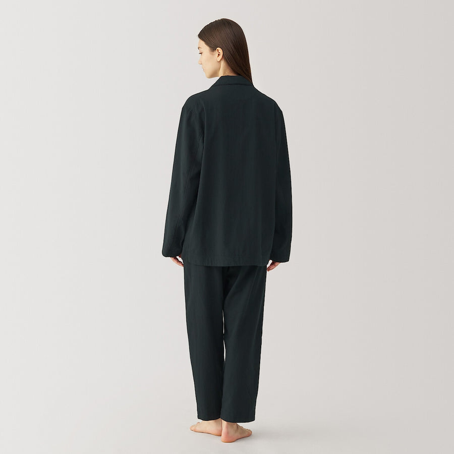 Unisex Indian hand-songilized hand-woven pajamas BlackXS