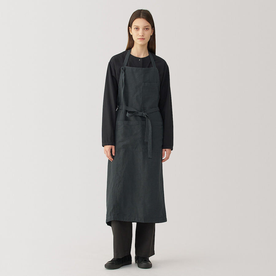 Linen apronBlackONE SIZE