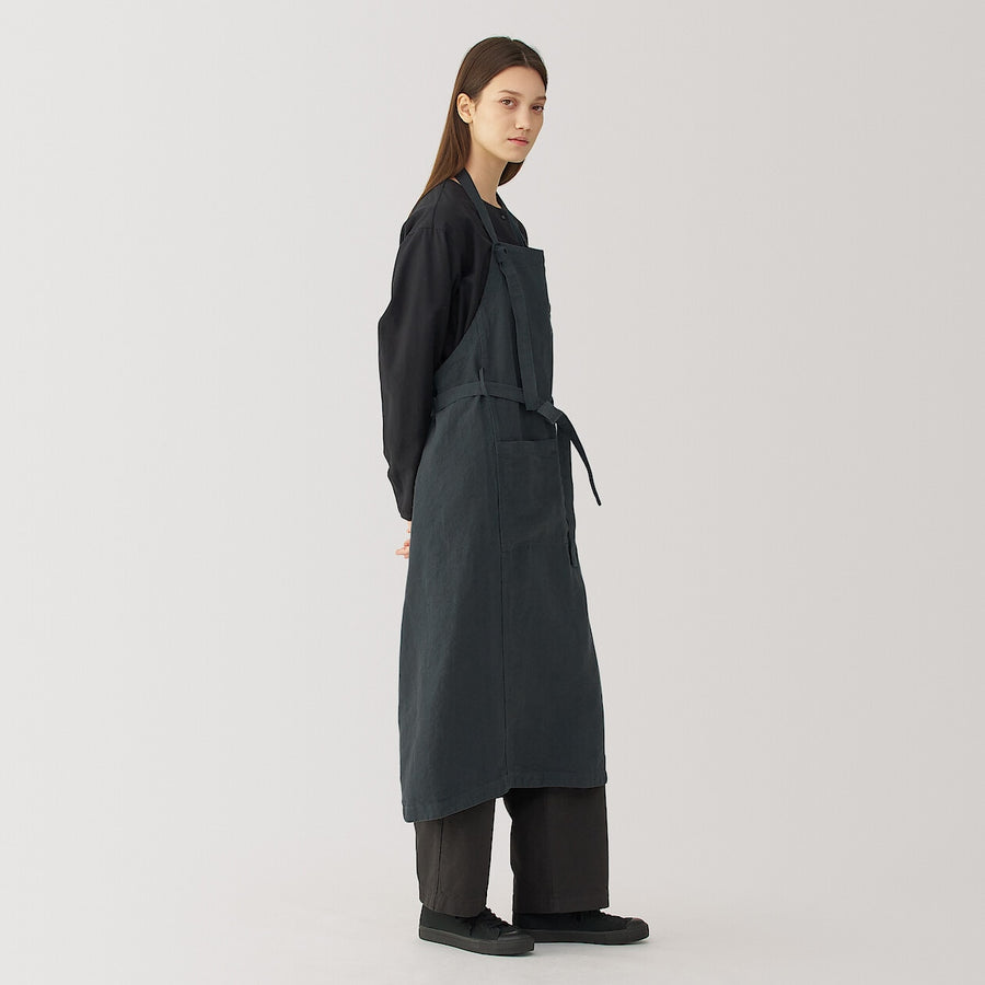 Linen apronBlackONE SIZE