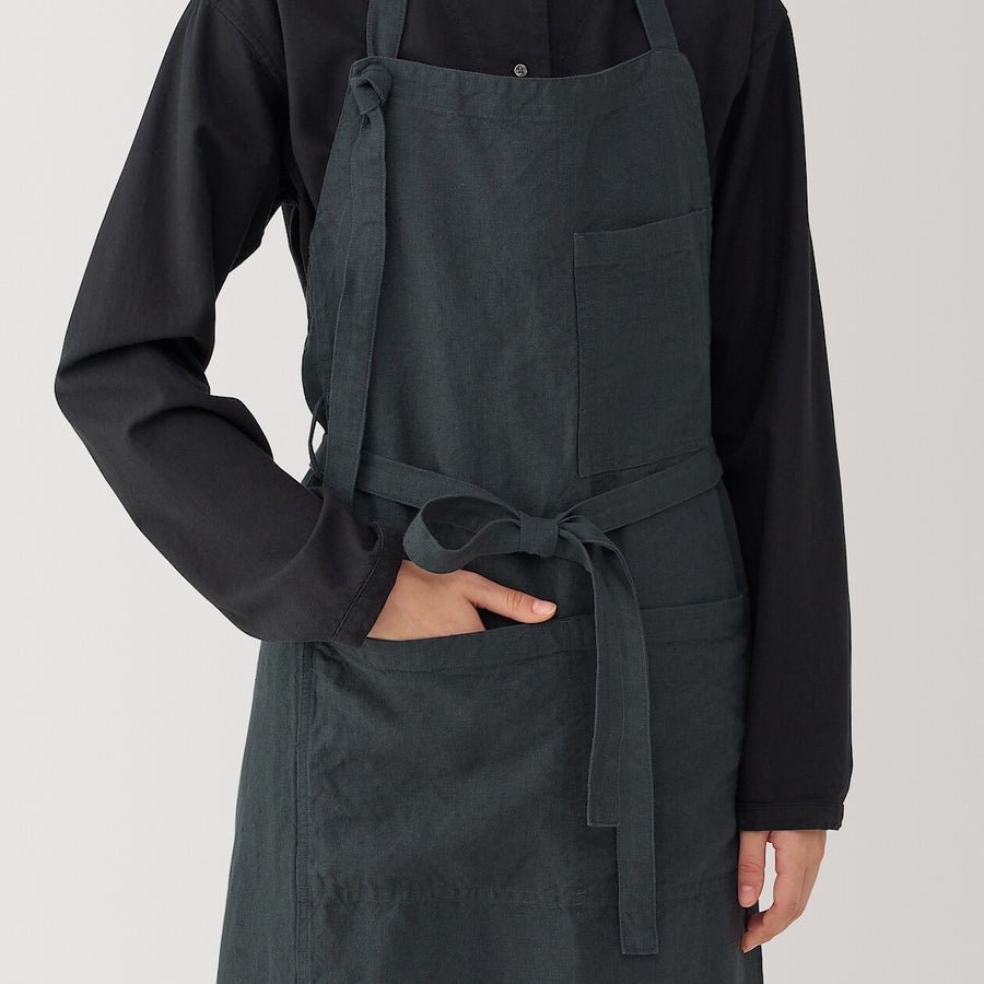 Linen apronBlackONE SIZE