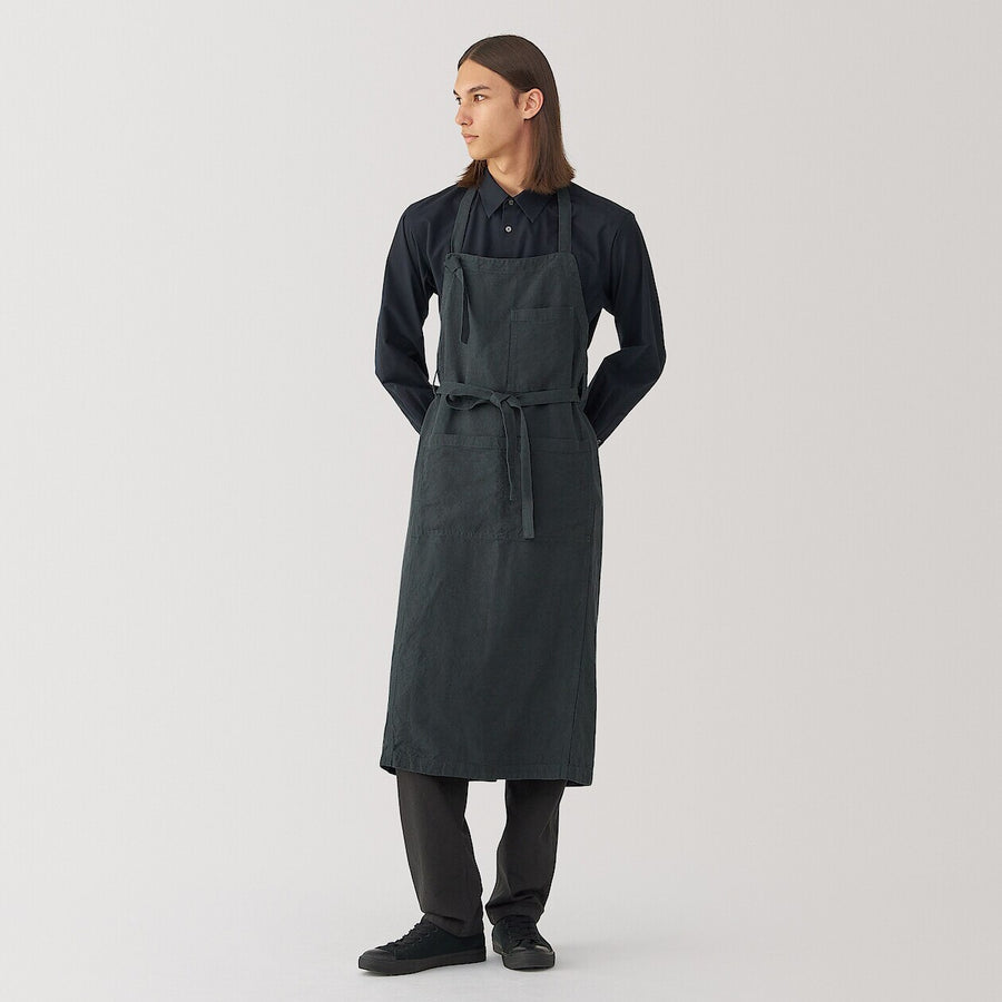 Linen apronBlackONE SIZE