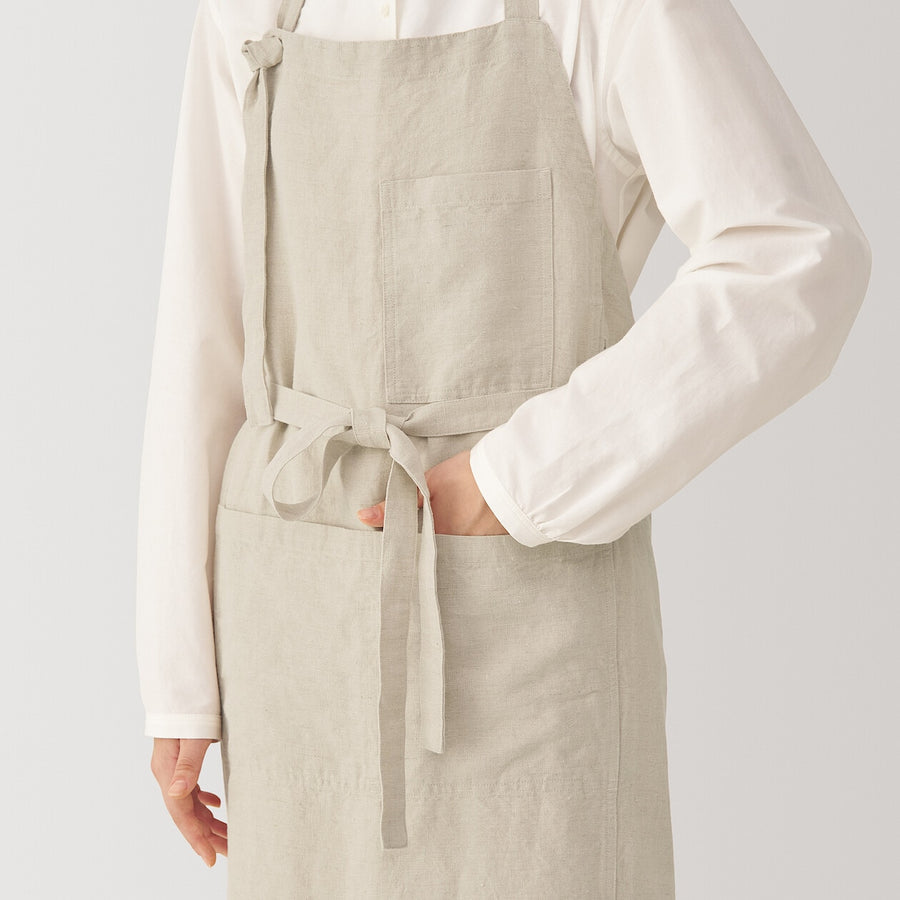 Linen apronBlackONE SIZE
