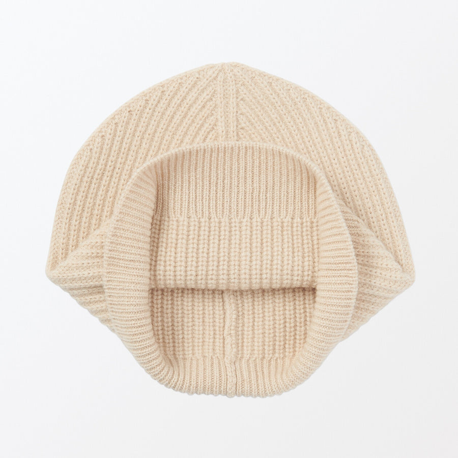 natural color cashmere knit capBeigeONE SIZE