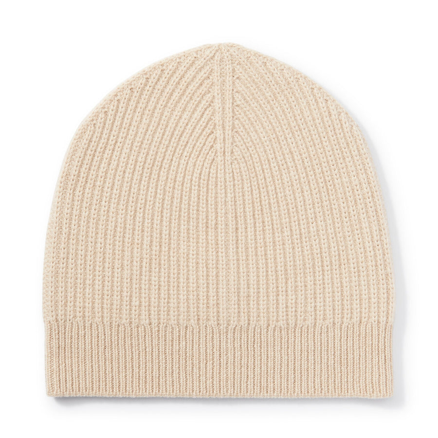 natural color cashmere knit capBeigeONE SIZE