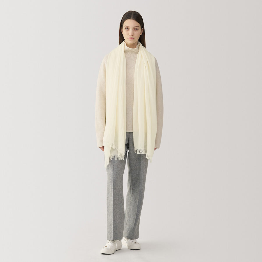 Wool stole Off White 