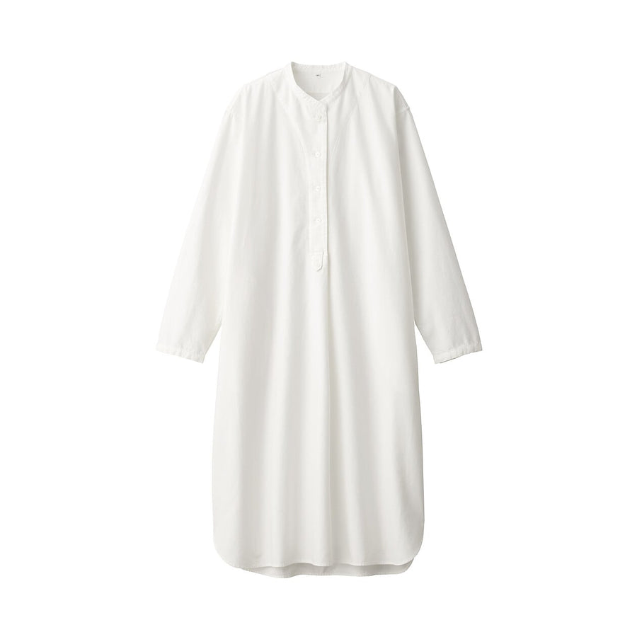W's brushed cotton twill twill shirt dress WhiteS
