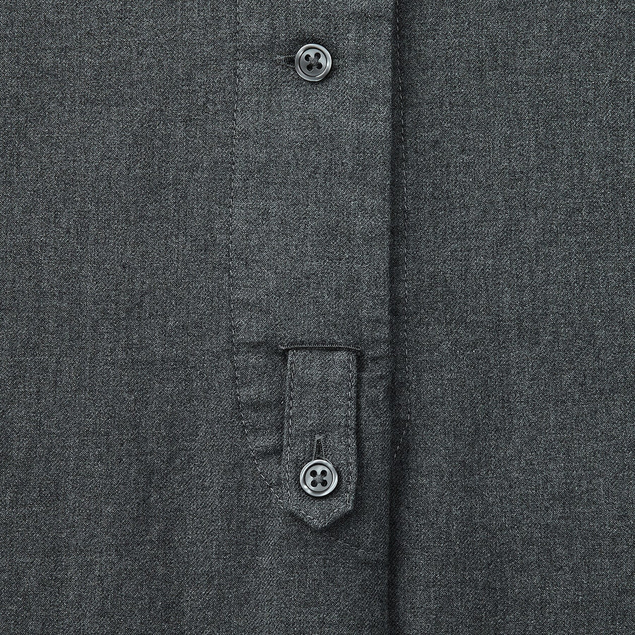 W's brushed cotton twill twill shirt dress WhiteS