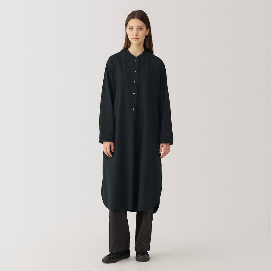 W's brushed cotton twill twill shirt dress WhiteS