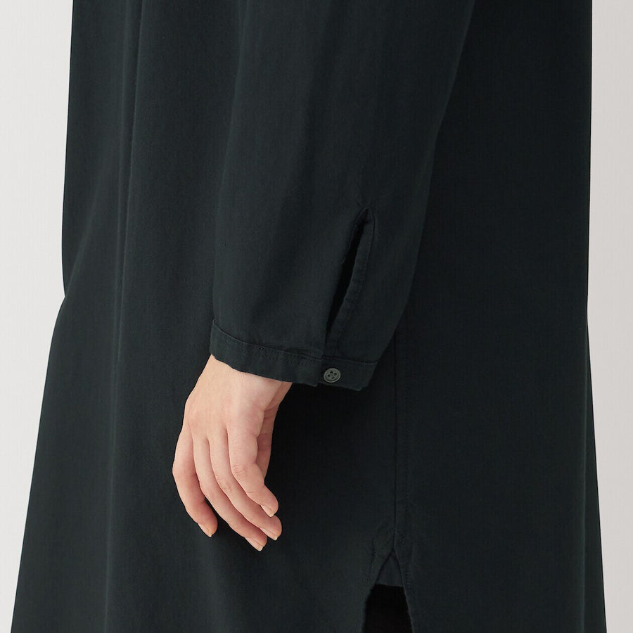 W's brushed cotton twill twill shirt dress WhiteS