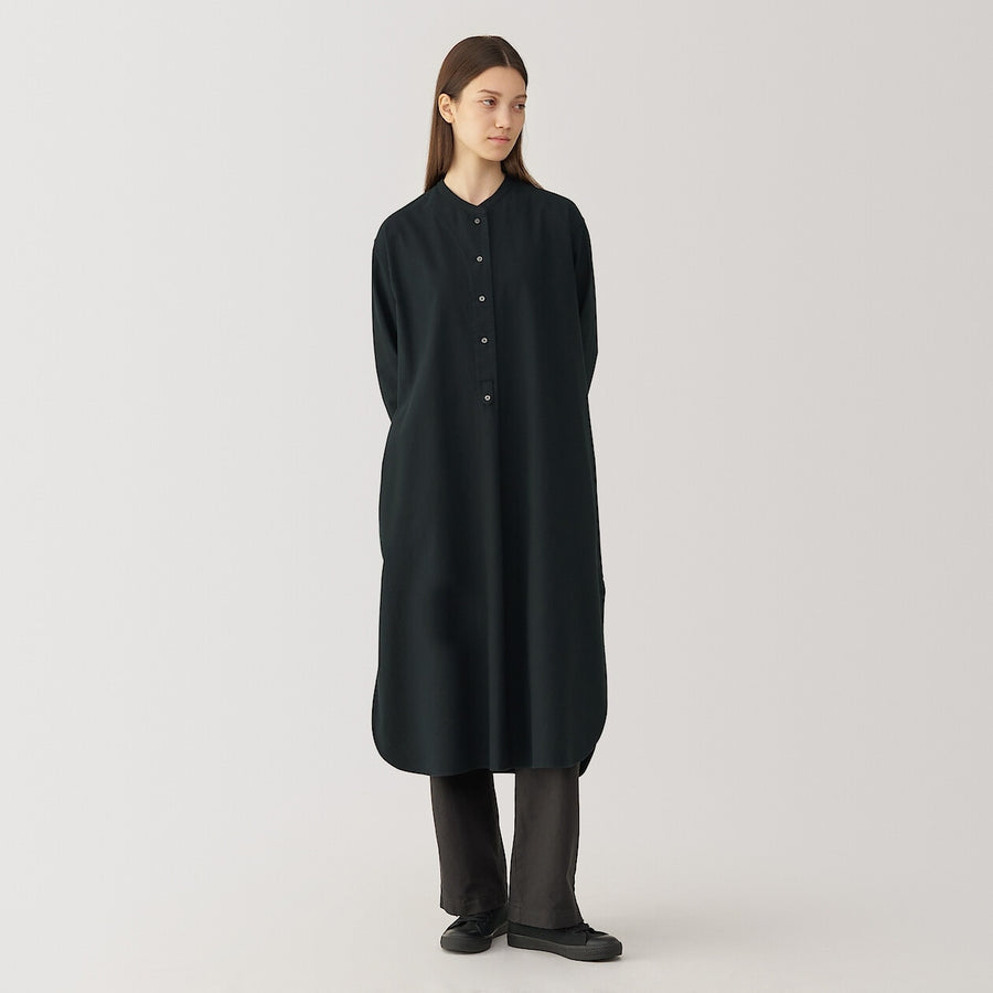 W's brushed cotton twill twill shirt dress WhiteS