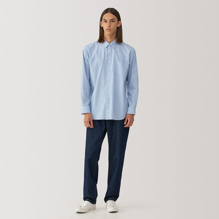 Men's poplin regular collar shirt(US) WhiteS