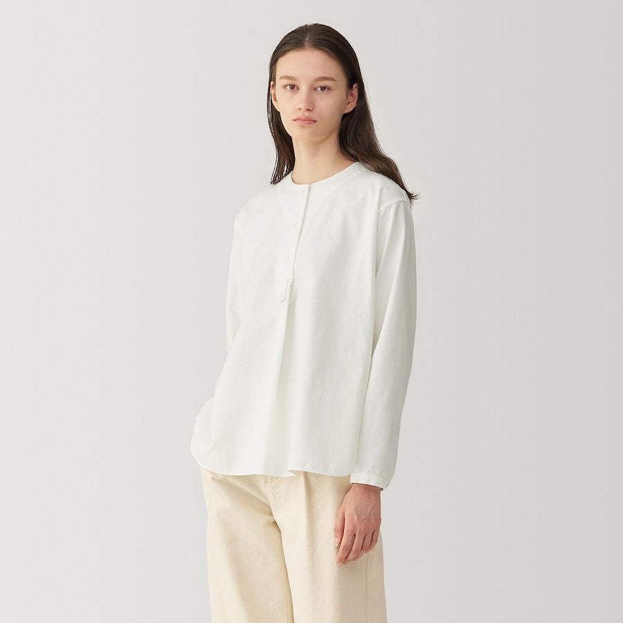 Women's silk blended blouse WhiteS
