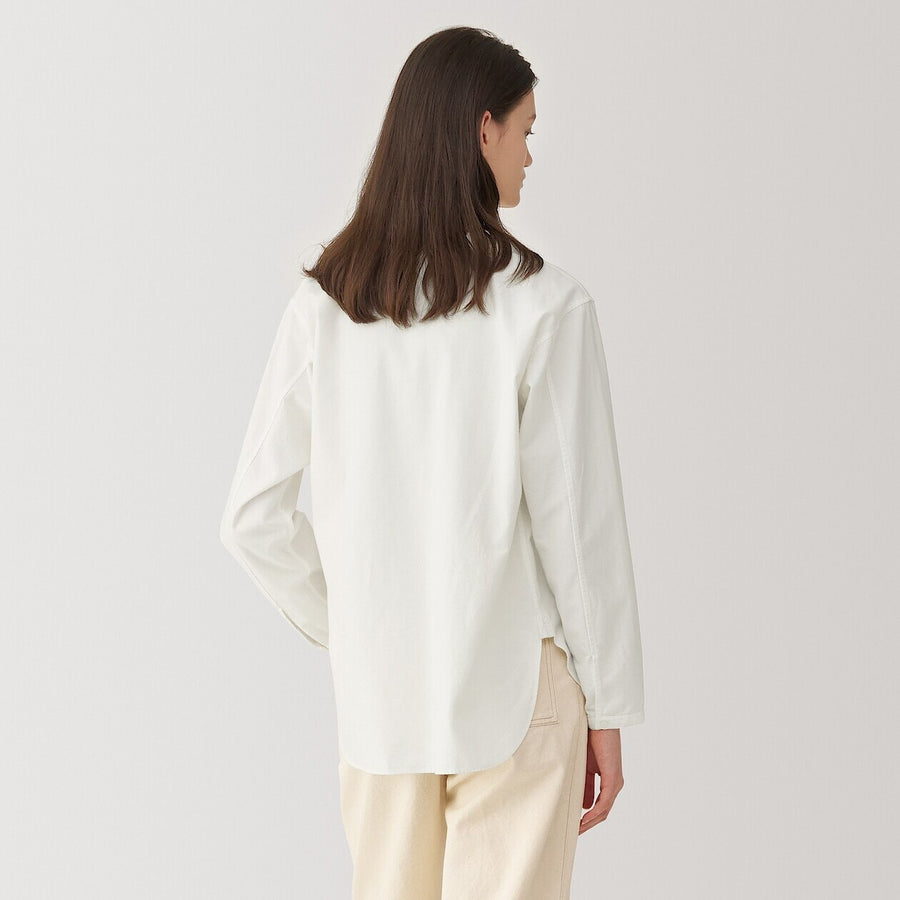 Women's silk blended blouse WhiteS